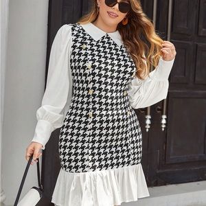 black and white dress Shein